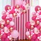 Pink Balloon Garland Arch Kit, 145pcs Hot Pink Rose Gold Balloons with Confetti Balloons for Mother's Day Decoration Girl's Birthday Bridal Baby Shower Princess Theme Party Background Decorations